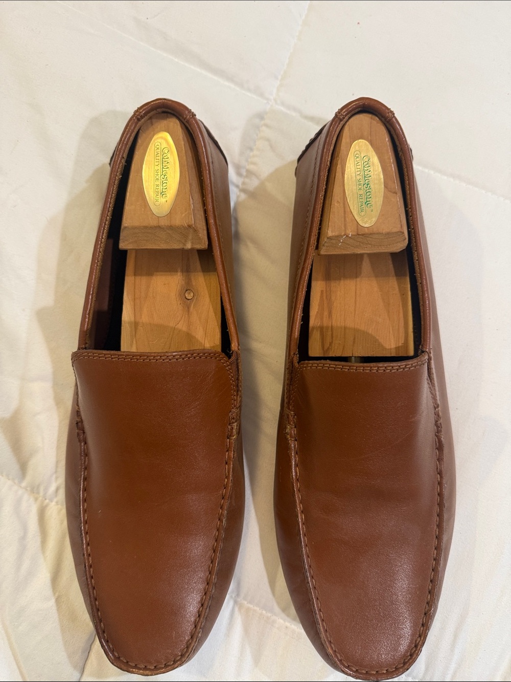 Nice pair of Cole Haan Chestnut Brown Leather Slip-On Loafers USA SZ-11